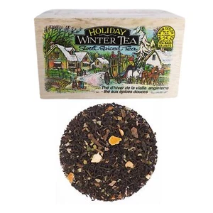 Metropolitan Tea Co VACACIONES INVIERNO Dulces Especiadas Ceilán 25 Bolsas de Té, Caja de Madera 50g - Imagen 1 de 6