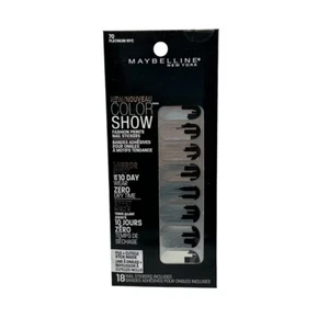 Maybelline Color Show "Platinum NYC" #70 Fashion Prints Nail Stickers 18 CT - Picture 1 of 2