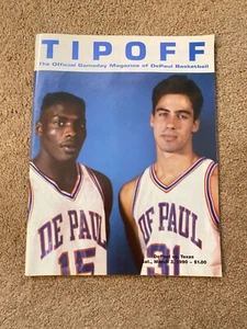 DePaul University vs Texas Basketball Programm 1990: Joey Meyer, David Booth - Bild 1 von 9