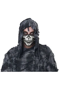 California Costume Skeleton Face Mask Glow Dark Print Adult Accessory 6220-148 - Picture 1 of 5