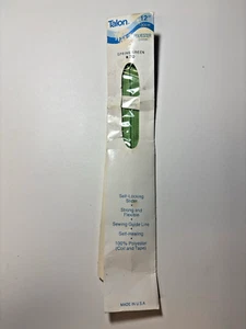 NEW Vintage Talon 12" 30cm Polyester  Zipper Spring Green - Picture 1 of 2