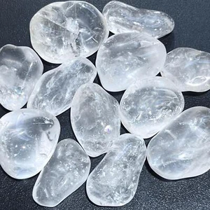 Large Clear Quartz Crystal Tumbled Stones (By The Piece or Pound) Wholesale - Picture 1 of 2