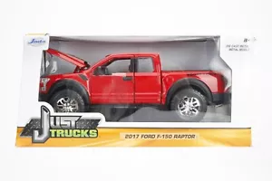 JADA JUST TRUCKS 2017 FORD F150 RAPTOR PICKUP LKW ROT 1:24 DRUCKGUSS MODELL NEU IM KARTON - Bild 1 von 2