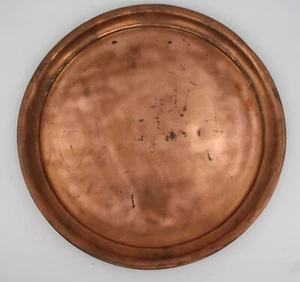 Antigua bandeja de cobre liso - c.1900 - Imagen 1 de 3