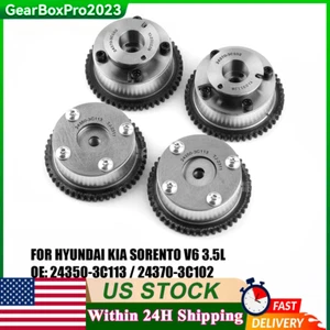 4Pcs Camshaft Phasers VVT For 2011-2013 Kia Sedona Sorento Hyundai Azera Genesis - Picture 1 of 15