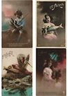 Glamour April 1 Fish Fishes Glamour Real Photo 130 Vintage Postcards L2961