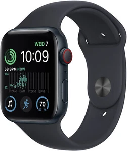 Apple Watch SE 2 cellules 44 mm minuit aluminium - bracelet sport minuit MRH73LL/A - Photo 1 sur 4