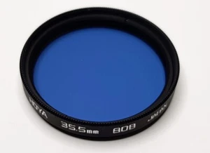 Hoya 35.5mm 80A Blue Color Conversion Glass Lens Filter 35.5 mm 80 A 80-A E-35.5 - Picture 1 of 8