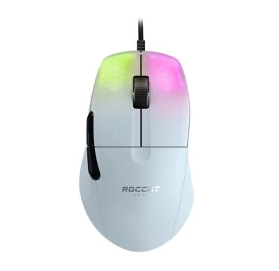 Roccat Kone Pro - Lightweight Ergonomic Optical Performance Gaming Mouse, White - Image 1 of 4