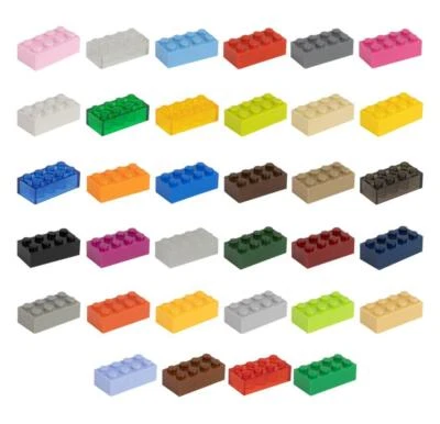 CMC 50 Klemmbausteine Bausteine 2x4 Noppen Kompatibel Basic Baustein Bricks Steine