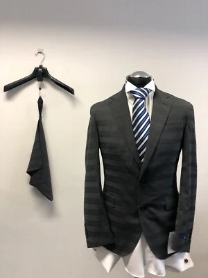 POLO RALPH LAUREN КОСТЮМ КУРТКА/BLAZER ШЕРСТИ СМЕСЬ СЕРЫЙ ЧЕК 38S С ЯРЛЫКАМИ - Изображение 1 из 4