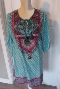 Urban CoCo Boho Tunic Blouse multicolor Top size S NWT - Picture 1 of 3