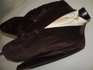 Cappotto giacca velluto marrone uomo Claiborne 40 R nuovo con etichetta - Foto 1 di 12