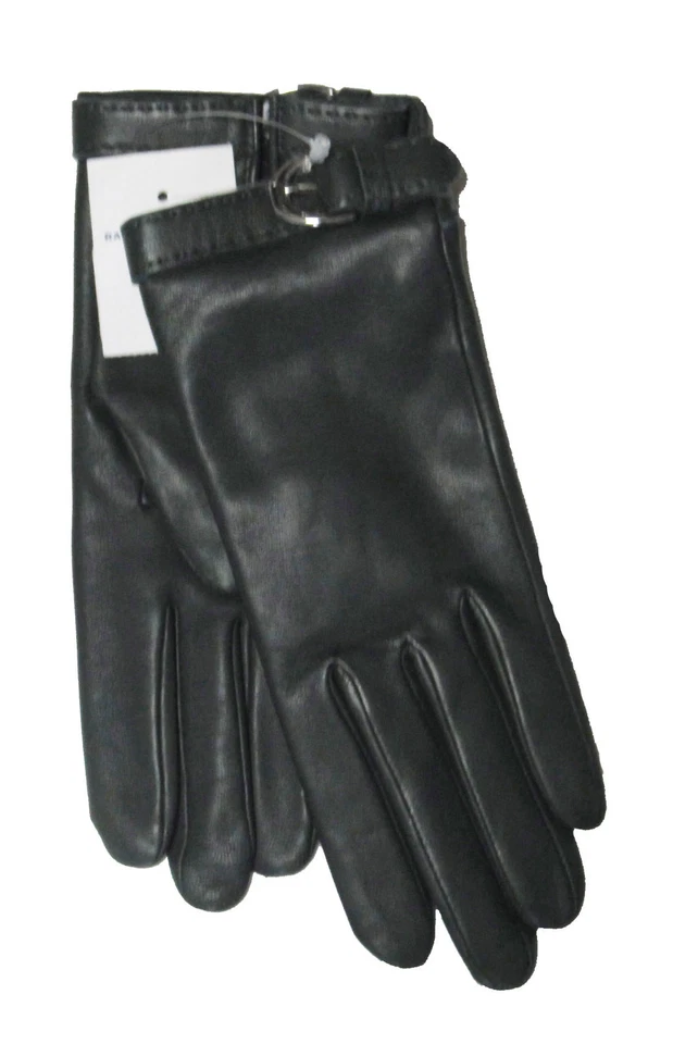 $395 Ralph Lauren Etiqueta Púrpura Mujer Cuero Sólido Cachemira Hebilla Guantes Nuevos Foto 1 de 1