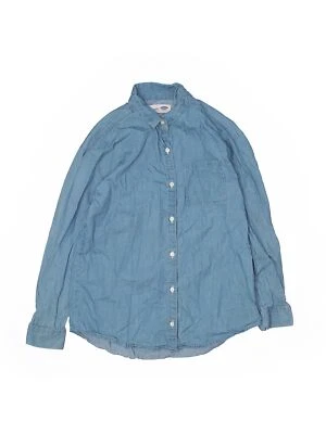 Camisa abotonada manga larga azul marino antigua para niñas 14 Foto 1 de 2