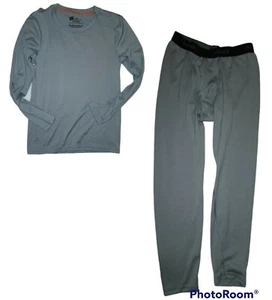Ropa interior térmica térmica John manga larga para niños de 2 piezas gris Hanes poliéster M - Imagen 1 de 6