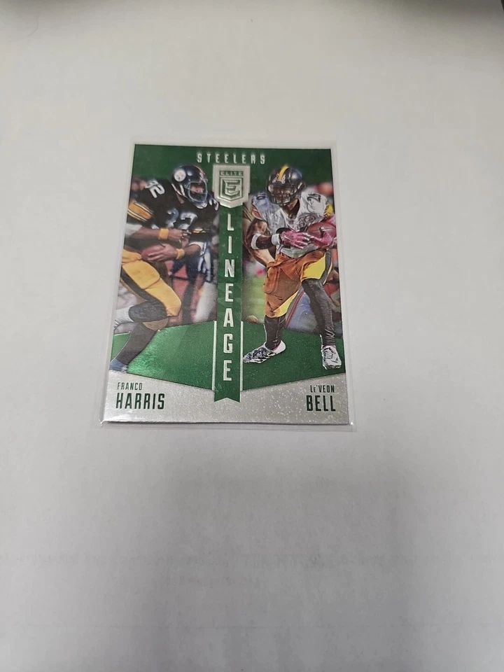 2016 Donruss Elite - Lineage Green #LN-HB Le'Veon Bell, Franco Harris Steelers - Image 1 of 2