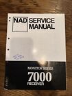 Nad Electronics 7000 Original Service Manual