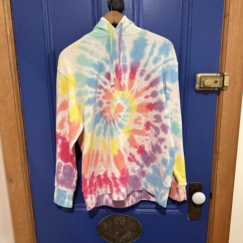 OFF WHITE Felpa con cappuccio donna avorio Ella arcobaleno tie dye taglia small multicolore cotone Canada