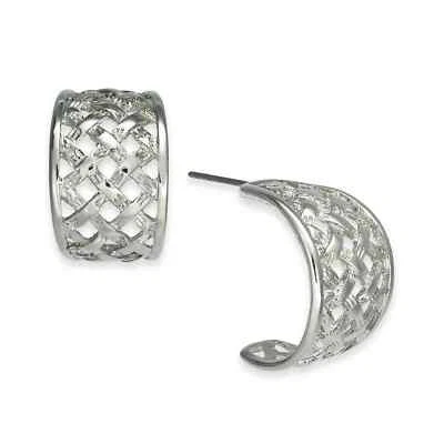 Brincos de argola Charter Club 7/8" prata tom cesta tecer - Imagem 1 de 4