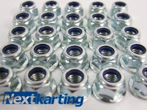 Nuevas tuercas M6 nyloc x50 para rotax max kart vainas laterales piñones etc + - Imagen 1 de 1