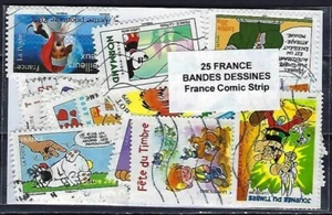 France Comics 25 Different Stamps Used - Picture 1 of 1