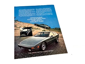1978 Porsche édition limitée 924 annonce magazine imprimé - Photo 1/1