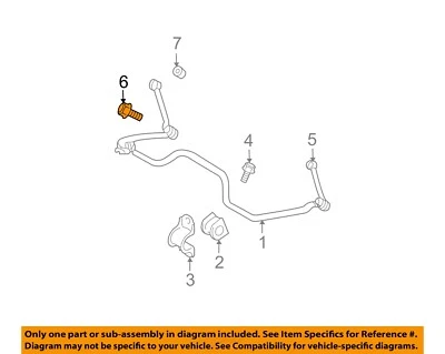 CHRYSLER OEM 04-09 Aspen-Estabilizer Link Bolt 6507909AA Foto 1 de 2