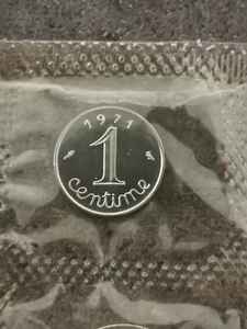 1 CENTIME EPI 1971 FDC FRANCE / SCELLEE ISSUE DU COFFRET - Picture 1 of 3