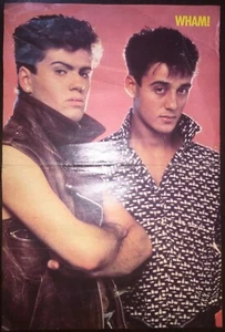 Duran Duran & Wham Poster 1980's 26x39 cm - Picture 1 of 6
