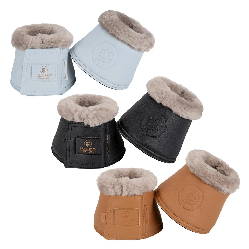 Eskadron Platinum Hufglocken, Sprungglocken " FAUX LEATHER FF " 1 Paar - Bild 1 von 1