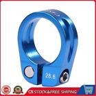 1pc MTB Cycling Seat Tube Clip Bike Release Seatpost Clamp (28.6mm Blue)