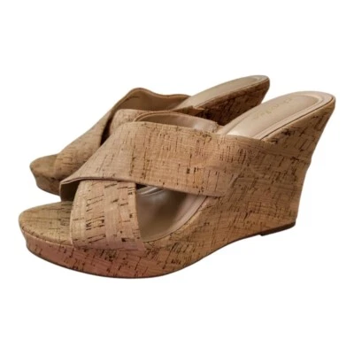 Sandalia plataforma cuña corcho Charles By Charles David Latrice talla 10 nueva Foto 1 de 4