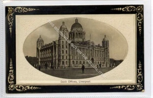(Gc2804-561) Foto real de las oficinas portuarias, Liverpool, Lancashre c1910 en muy buen estado - Imagen 1 de 2