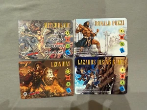 Overpower Card Game Lazarus Rising Leonidas Witchblade Promo Full Set NYCC 2024 - Picture 1 of 5