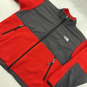 Chaqueta polar THE NORTH FACE Denali cremallera completa roja juvenil XL vintage - Imagen 1 de 6