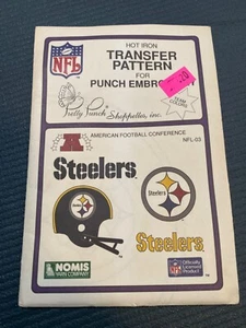 Punch Embroidery Transfer Pattern Pittsburg Steelers Vintage 1987 NOS - Picture 1 of 2