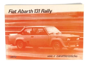 Fiat 131 Abarth Manual de Usuario Nuevo - Imagen 1 de 1