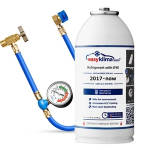 Kit di ricarica per climatizzatori, gas 1234yf + manometro. Facile da usare. - Imagen 1 de 3