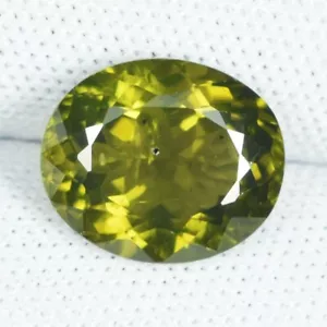 3.63 ct ct BEST GRADE OLIVE GREEN NATURAL Hydrogrossular Garnet OVAL See Vdo NL - Picture 1 of 3