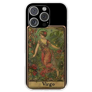 Design Case For Apple iPhone (16,15,14,13,12,11,X,8,7),Zodiac Virgo Print - Picture 1 of 8