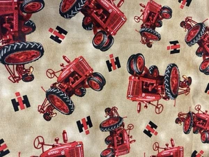 IH Farmall Case Traktor Stoff rot Power Quilting Treasures 1 Yard neu Quilt ansehen - Bild 1 von 3