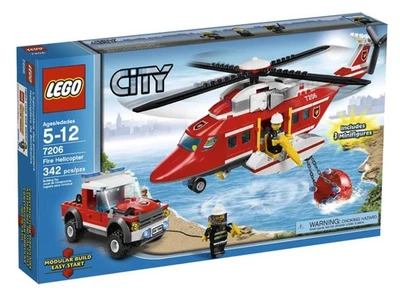 LEGO City: Fire Helicopter (7206) 99.95% Complete Set READ DESCRIPTION - Image 1 of 4