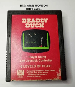 DEADLY DUCK ATARI 2600/7800/2600+ 20th CENTURY FOX 11004 Cart only/working NTSC - Picture 1 of 9