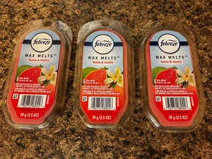 3 Pack Guava & Vanilla Febreze Fragrance Wax Melts (6 melts per pack) - Picture 1 of 2