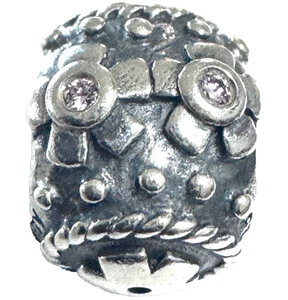 PANDORA DEKORATIVES EI ROSA CZ CHARM STERLINGSILBER 925 ALE 790390PCZ - Bild 1 von 8