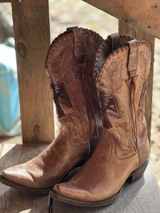 Ariat Thunderbird Thrill Stiefel Damen 8.5B Braun Leder Azteken Western Adler - Bild 1 von 12