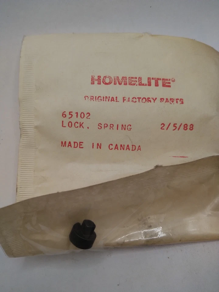 Homelite Part No 65102 Lock Spring 360 Super EZ 35sl Chainsaw Parts