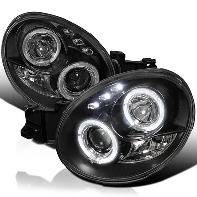 Black Fits 2002-2003 Subaru Impreza Wrx Outback Led Halo Projector Headlights Foto 1 de 4