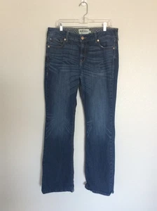 Ariat Real Jeans Damen 33L Blau Straight Low Rise Medium Wash Stretch Denim - Bild 1 von 3